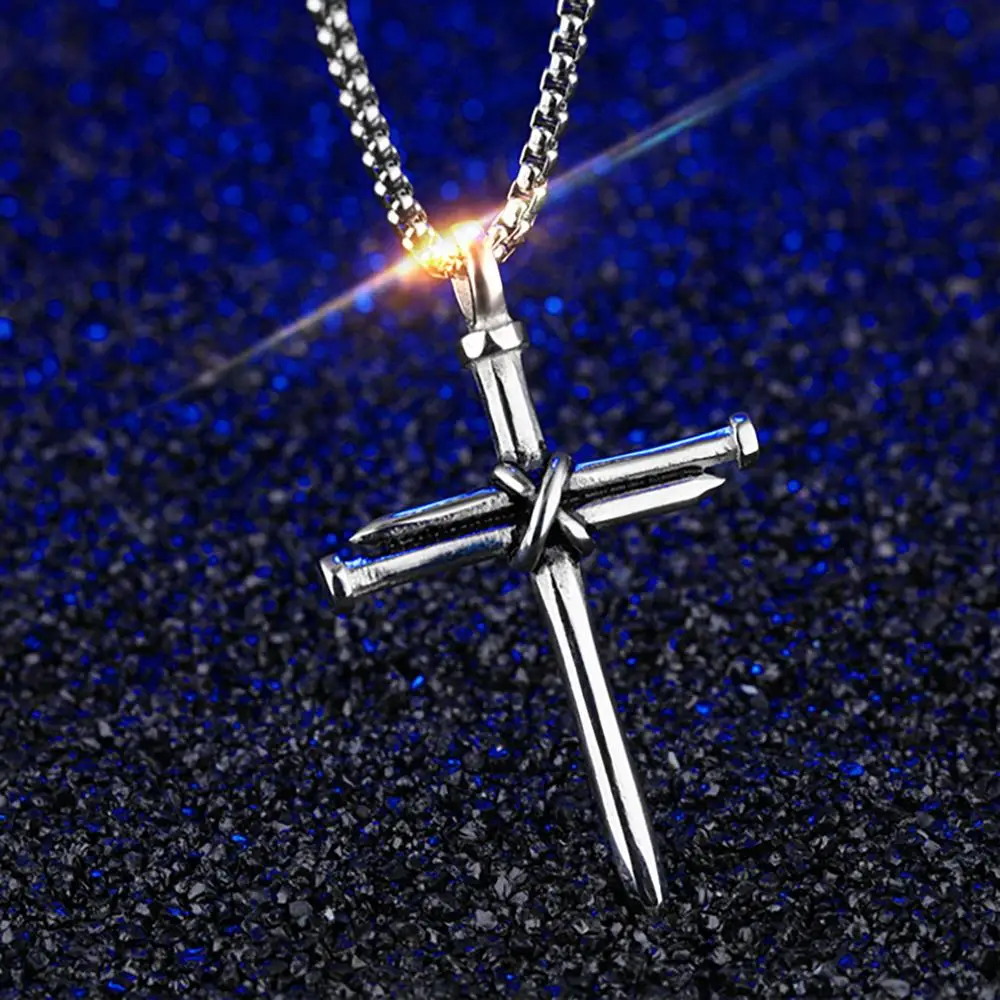 Модное мужское ожерелье в стиле панк из нержавеющей стали черного золотого