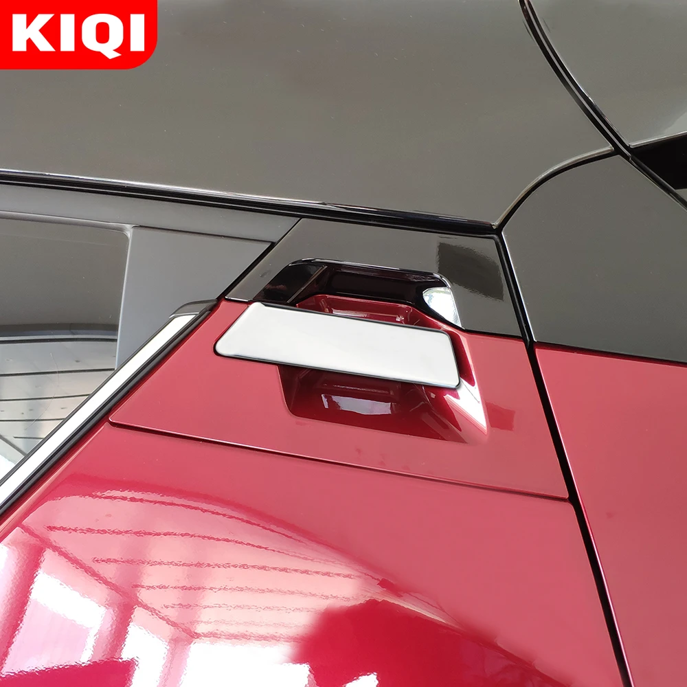 KIQI Car Styling Rear Door Handle Protection Trim Cover Doors Sticker for Toyota C-HR CHR 2016 - 2020 Accessories | Автомобили и