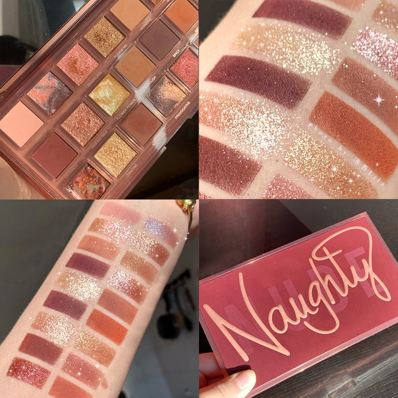 

18 Colors Eye Shadow Palette Earth Color Matte Pearlescent Eye Makeup Powder Fine And Smooth Waterproof Eyeshadow TSLM2