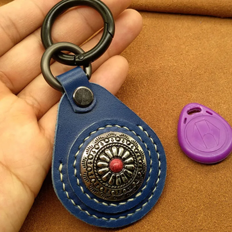 Темно-синий Перезаписываемые T5577/EM4305/5200 кожа RFID ID Token метки совместимы с EM4100 копир/дубликат/Клон Резервное копирование - Цвет: Темно-синий