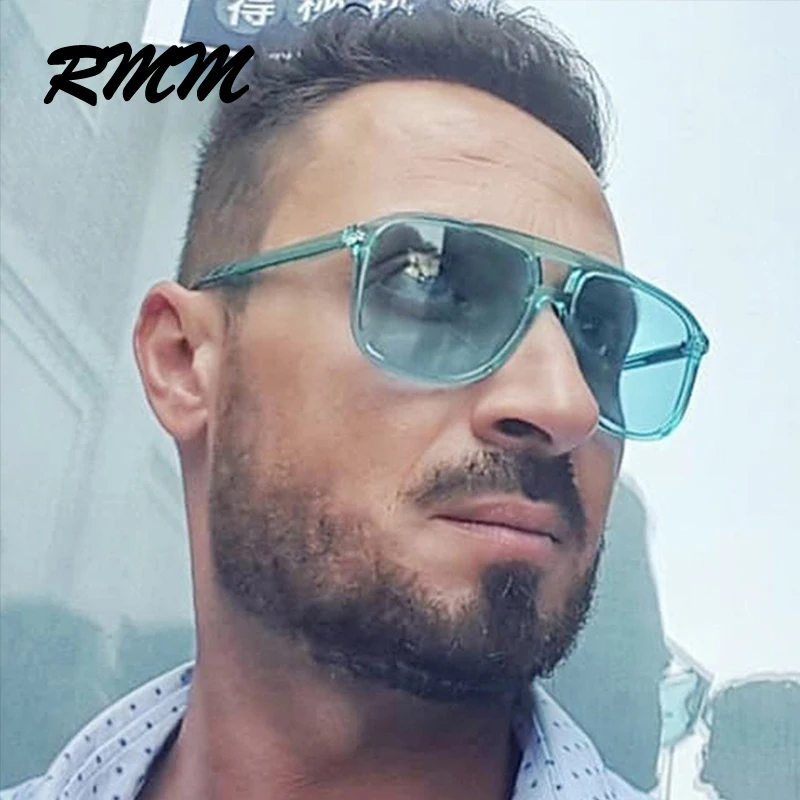 

Unisex big frame sunglasses square sunglasses euramerican Double nose bridge Transparent glasses for women men