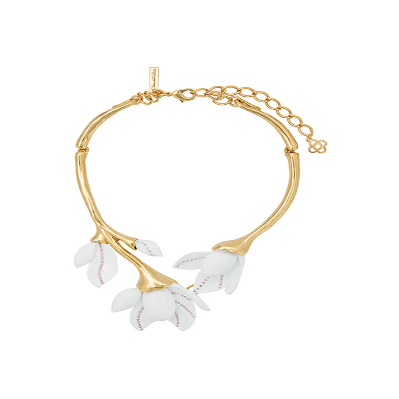 

Magnolia Necklace Drop Stud Earrings for Women