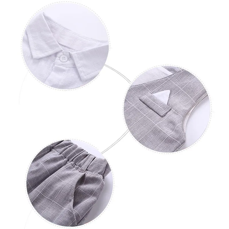 Комплект одежды для маленьких мальчиков новинка летняя детская официальная