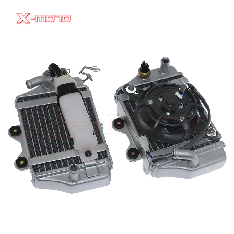 For 150cc 200cc 250cc Zongshen Loncin Lifan Motorcycle Water Cooled Engine Radiator Xmotos Apollo Water Box With Fan Accessories