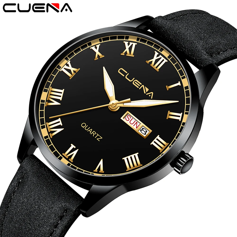Часы CUENA Мужские кварцевые в стиле милитари деловые аналоговые армейские