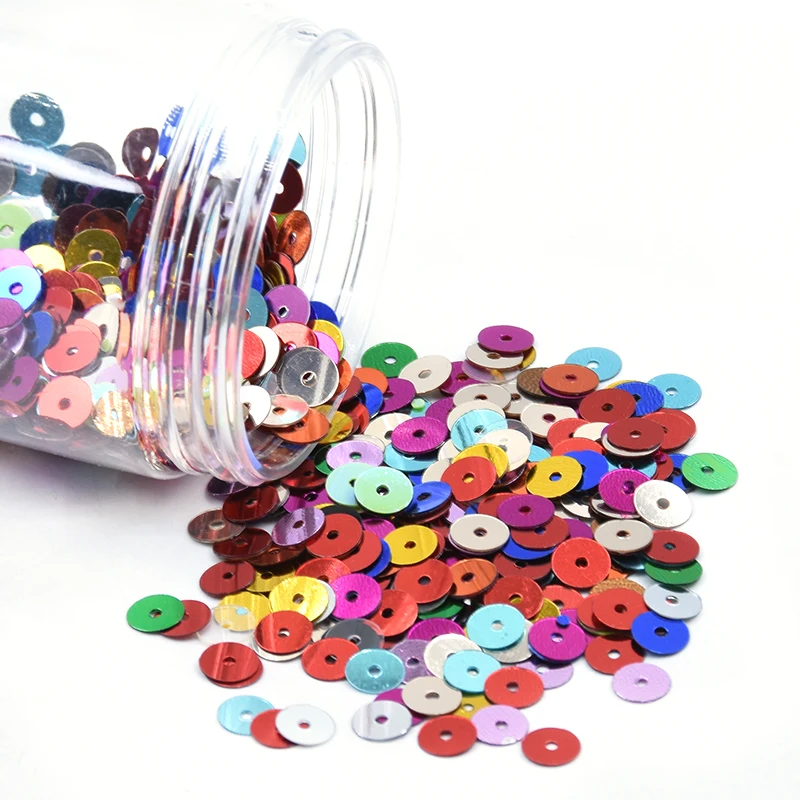 Пайетки плоские круглые из ПВХ 5 мм 1000 шт.|Блестки| |