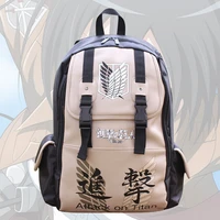 anime backpack attack on titan anime mens bag cartoon backpack women schoolbag shoulders travel bags outdoor backpack