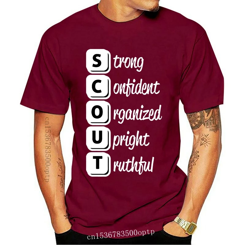 

New Scout Scout Tee Shirt Short Sleeve Letter Fashion Men T Shirt Clothes Camisas Shirt Big Size Xxxl Hilarious Top Tee