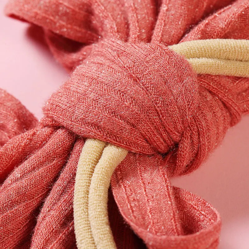 

Soft Elastic Baby Headband Nylon Hair Ring Girls Kids Hairband Wide Side Bowknot Infant Head Band Bow Headband Hair Accessories