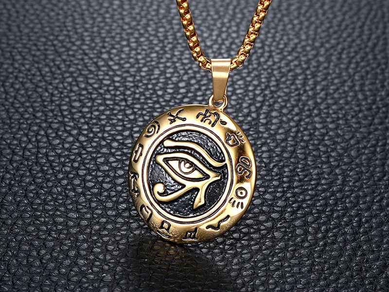 Титановая сталь Orna Мужская t Horus Devil's Eye подвеска винтажная Мужская подвеска из нержавеющей стали