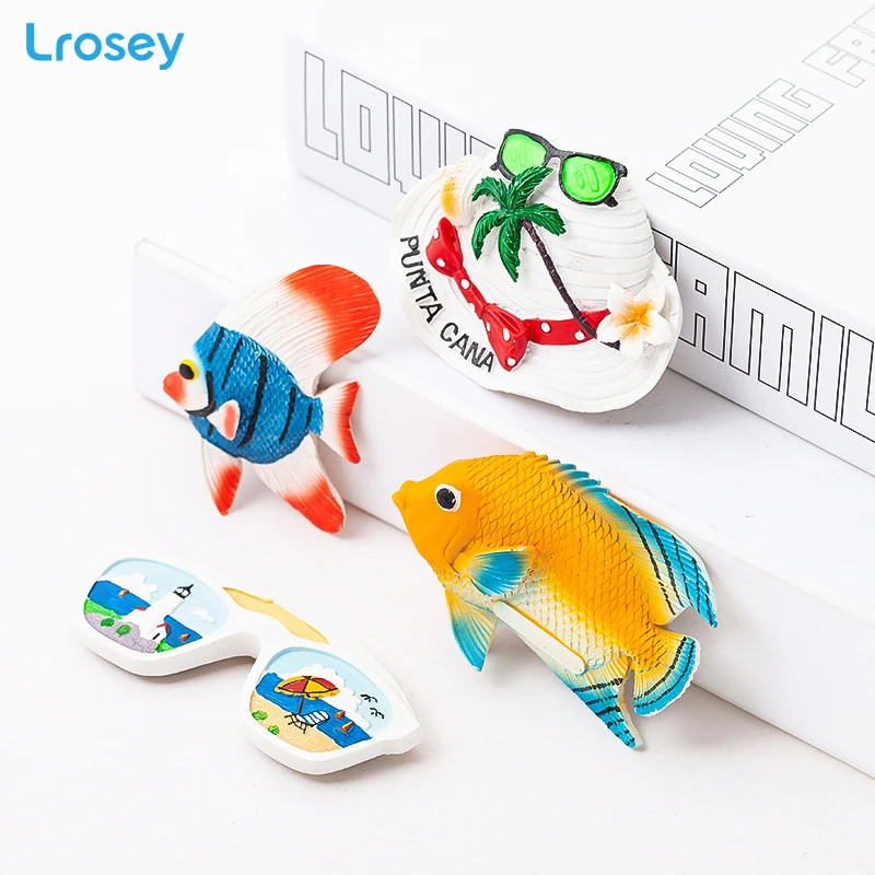 3D fridge magnet souvenir Ocean series cartoon animal refrigerator Magnetic sticker home decor kitchen decoration accessories | Дом и сад