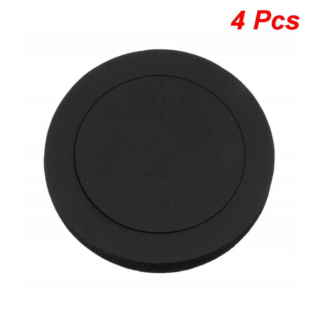4pcs 6.5inch Pad Cotton Car Speaker Ring Sound Insulation Accessories Auto Audio Soundproof Door Trim Self Adhesive Bass