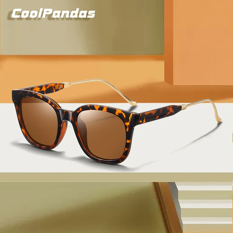 

CoolPandas 2021 Brand Designer Square Polarized Sunglasses Women Men Hight Quality Vintage Eyewear Traveling Style UV400 Goggles