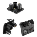 Переключатель ВКЛ.ВЫКЛ., панель с двумя USB-портами для зарядки прикуривателя, Вольтметр для 12-24 В автомобиля, лодки, судовой прикуриватель, регулируемая панель