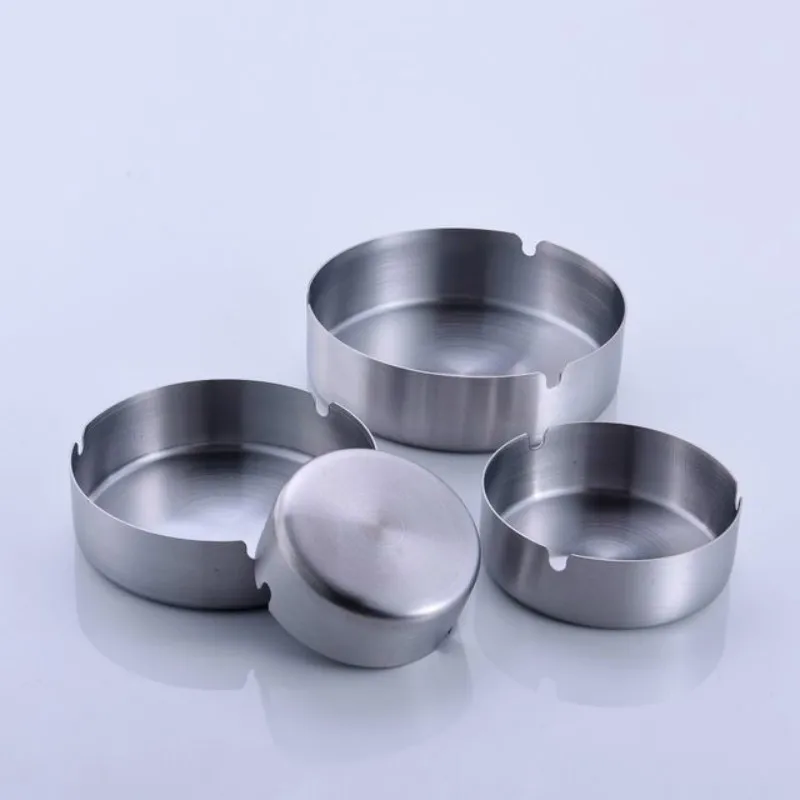 НОВАЯ Портативная Домашняя Металлическая Пепельница круглая большая емкость