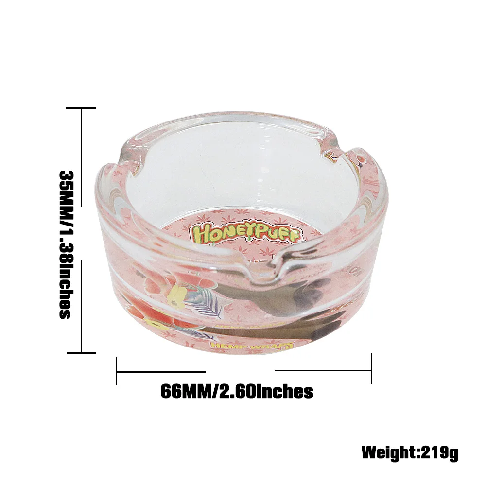 HONEYPUFF тяжелый с украшением в виде кристаллов стеклянная пепельница костюм для