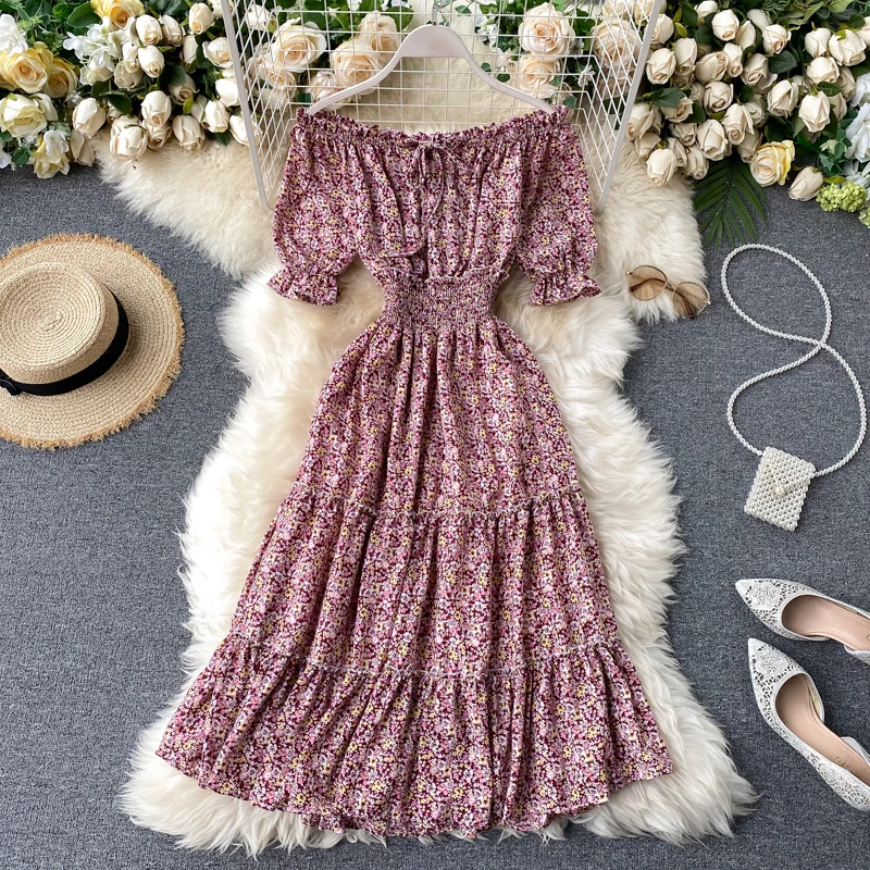 Женское платье с цветочным принтом 2020 летнее Новое милое деревянное в западном