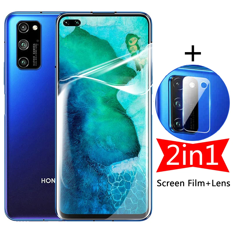 

Гидрогелевая пленка для экрана 2 в 1 для Huawei Honor View 30 Pro View30 V30 V30pro, защита для объектива камеры, не защитное закаленное стекло