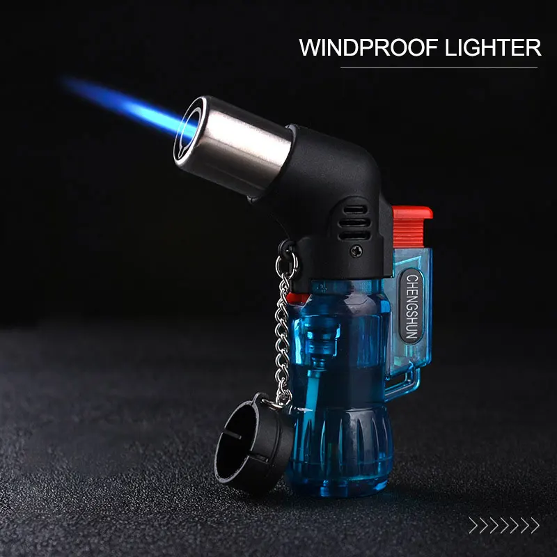 

1pc Mini Butane Jet Torch Cigarette Windproof Lighter Fire Adjustable Ignition Burner Refillable Torch Lighter Dropshipping