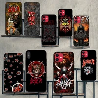 PENGHUWAN SlayerThrash Heavy Metal Band Phone Case for iPhone pro MAX Plus 2020 case