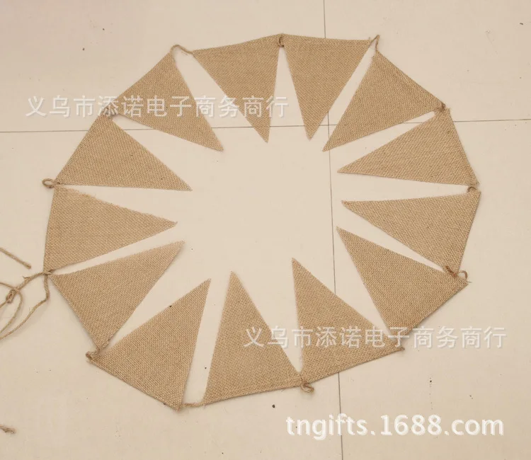 Льняные вымпели висящий флаг Рождество свадьба день рождения вечеринка баннер