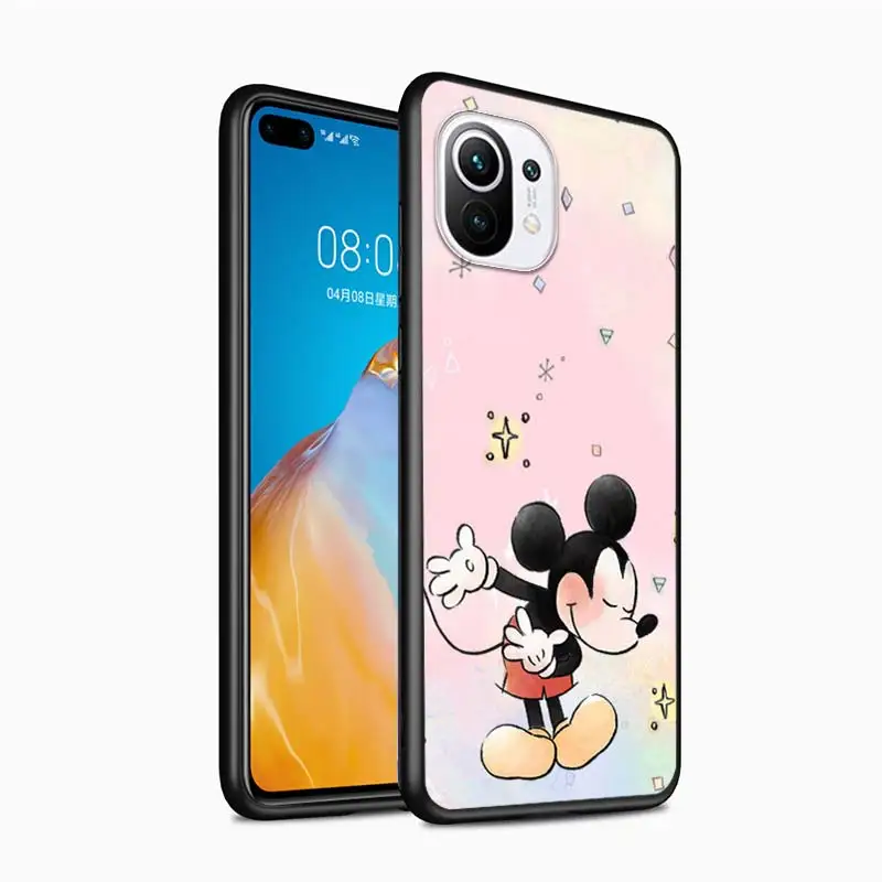 Pink Minnie Cartoon Cute For Xiaomi Mi 12S 12X 12 11 11T 11i 10T 10 Pro Lite Ultra 5G 9T 9SE Black Phone Case