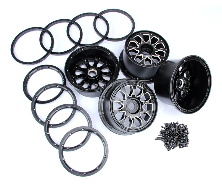 Metal Wheel Hub with Ring Set for 1/5 HPI KM Rofun Rovan Mcd Gtb Racing Baja 5B Ss 5T Truck Rc Car Toys Parts | Игрушки и хобби