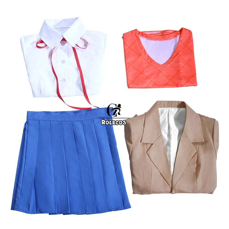 ROLECOS игра Doki Литературный клуб костюмы для косплея Sayori Yuri Natsuki Monika Косплей Костюм Школьная форма женский наряд