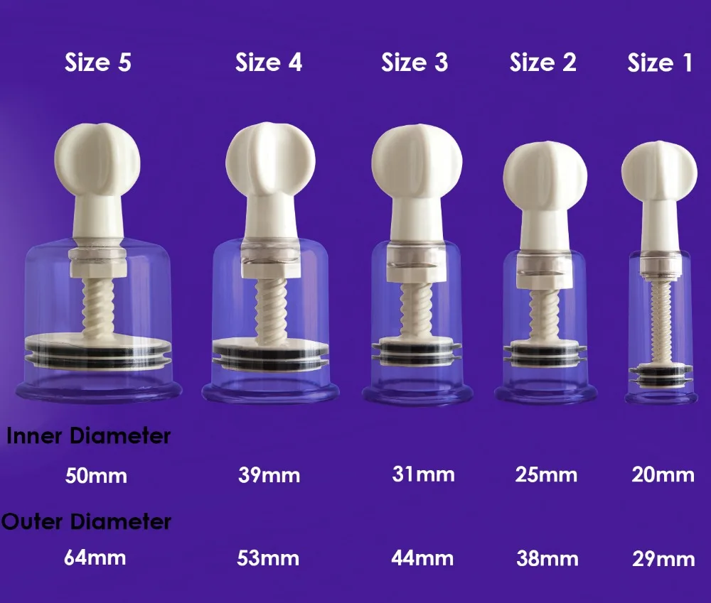 Зажимы для сосков увеличитель груди БДСМ бондаж киска клитор вакуумный насос