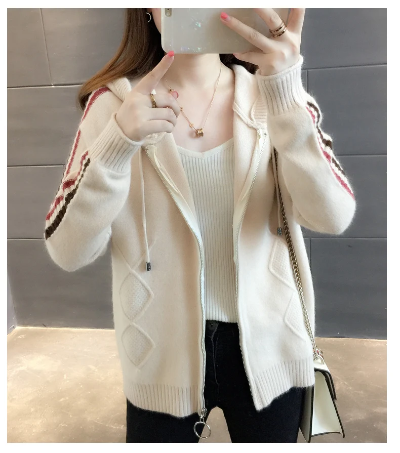 Женский короткий кардиган осень 2019 женский Кардиган с длинным рукавом свитер