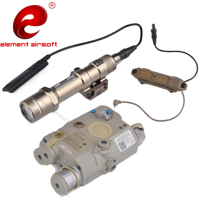 Element Airsoft PEQ 15 тактический флэш-светильник Surefir M600 охотничий Flahs светильник M600C красный лазерный ИК лазерный PEQ15 оружейный пистолет светильник