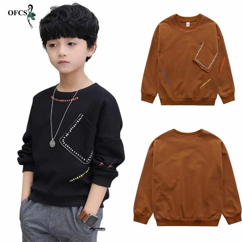 Autumn Boys Brand Sweaters Children Long sleeve knit pullovers Girl's Cotton Dot T-shirt Coat kids Fashion Clothes Fleece110-160