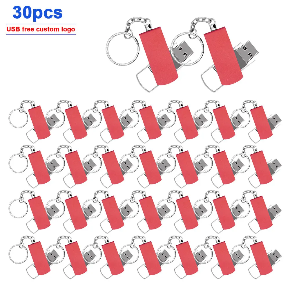 

30pcs/lot Free Custom Logo usb 2.0 flash drive 64GB 32GB 16GB 8GB 4GB pen drive pendrive 128GB u disk memoria cel usb stick gift