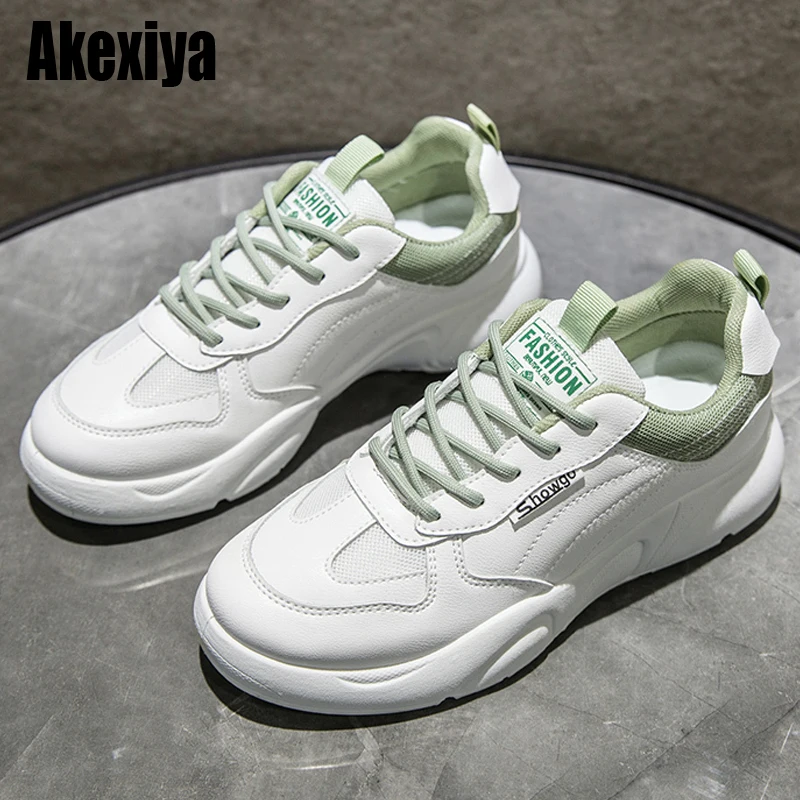 

Женская обувь, новые кроссовки для женщин, на шнуровке, Вулканизированная обувь, повседневная модная обувь, кроссовки на платформе BC1068