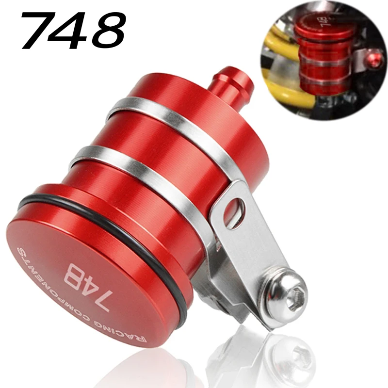 

CNC Accessories Motorcycle Rear Brake Fluid Reservoir Tank Oil Fluid Cup For DUCATI 748 748S 748R 1998-2003 2002 2001 2000