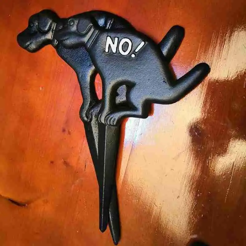 

Rustic No Dog Pooping Poop Sign For Lawn Yard Stake Up Waste Pet Gardening Decorations Pee Clean Z0C2