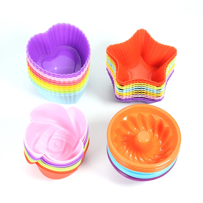 JOYLOVE с антипригарным покрытием 3 дюймов Выпекание Пан розы в форме сердца звезды