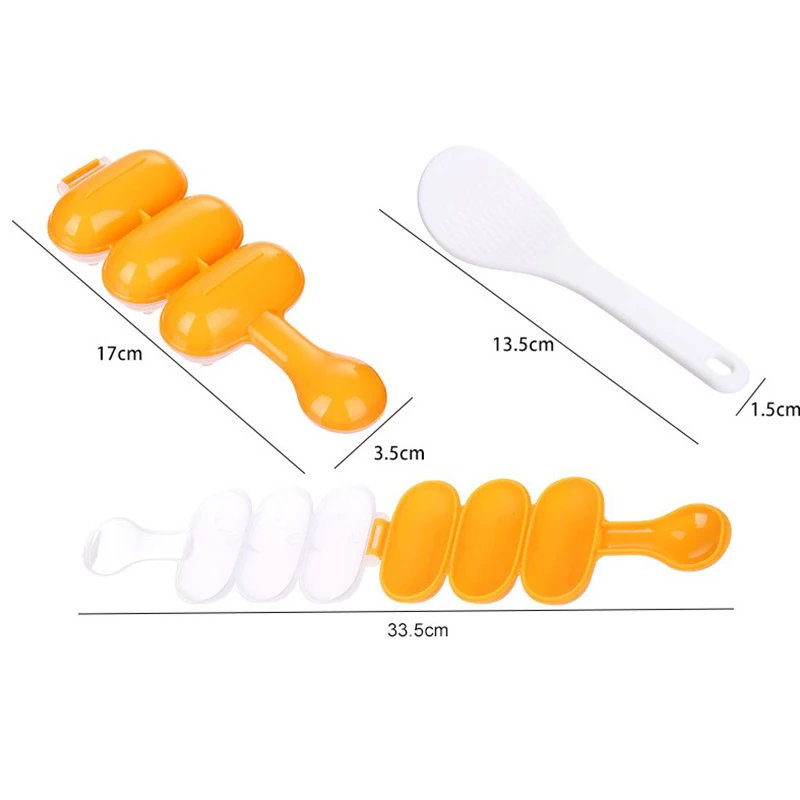 

1 Set Sushi Maker Rice Ball Molds Sushi Balls Maker Mould Spoon Kitchen Cooking Tools Set