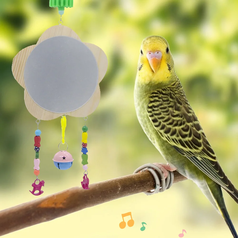 Клетка для птиц игрушки попугаев красочные качели подвесные со звуком цветущей