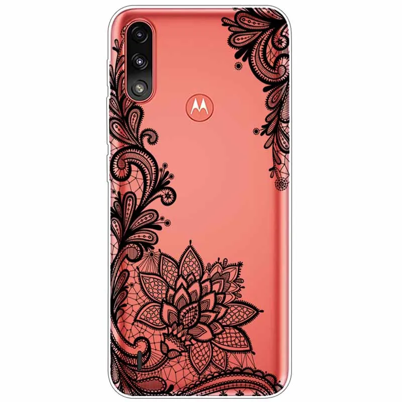 

For Moto One Vision Case Transparent Soft TPU Cases for Motorola Moto One Action Capa Silicone Clear Para 6.3'' Cute Ultra Slim