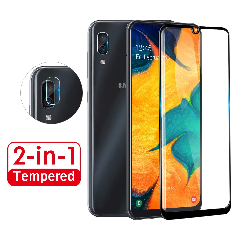 Защитное стекло для камеры 2 в 1 закаленное Samsung Galaxy A50 A10 A20 A30 A40 A70 Защитная пленка