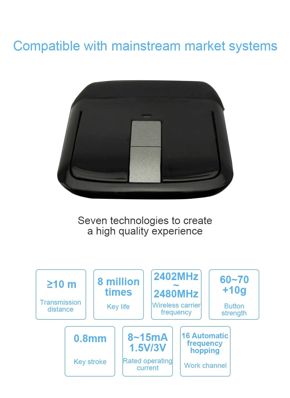 Bluetooth Беспроводная Мышь Arc Touch портативная эргономичная компьютерная Mause Складная оптическая мини-мышь для ноутбука Xiaomi microsoft PC