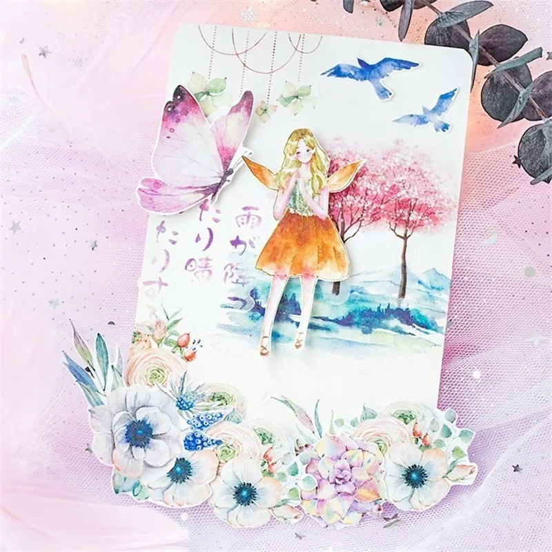 Kawaii Мультфильм руки счета наклейки Набор творческий DIY фото украшение дневника Скрапбукинг японские наклейки детский подарок 06502