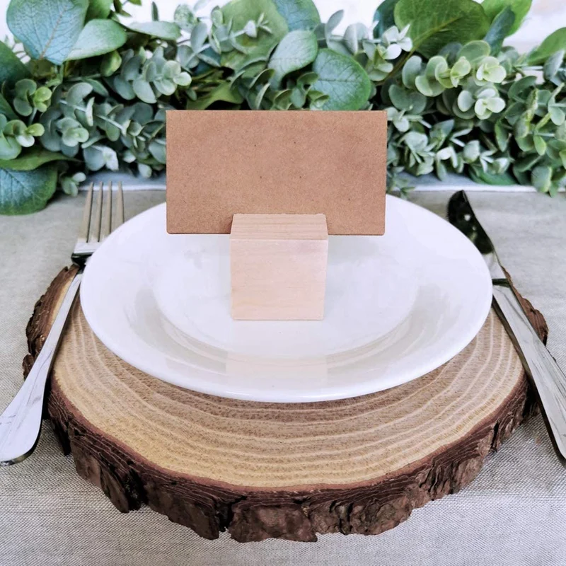 30 комплектов деревянный Настольный держатель для карт небольшой площади блок