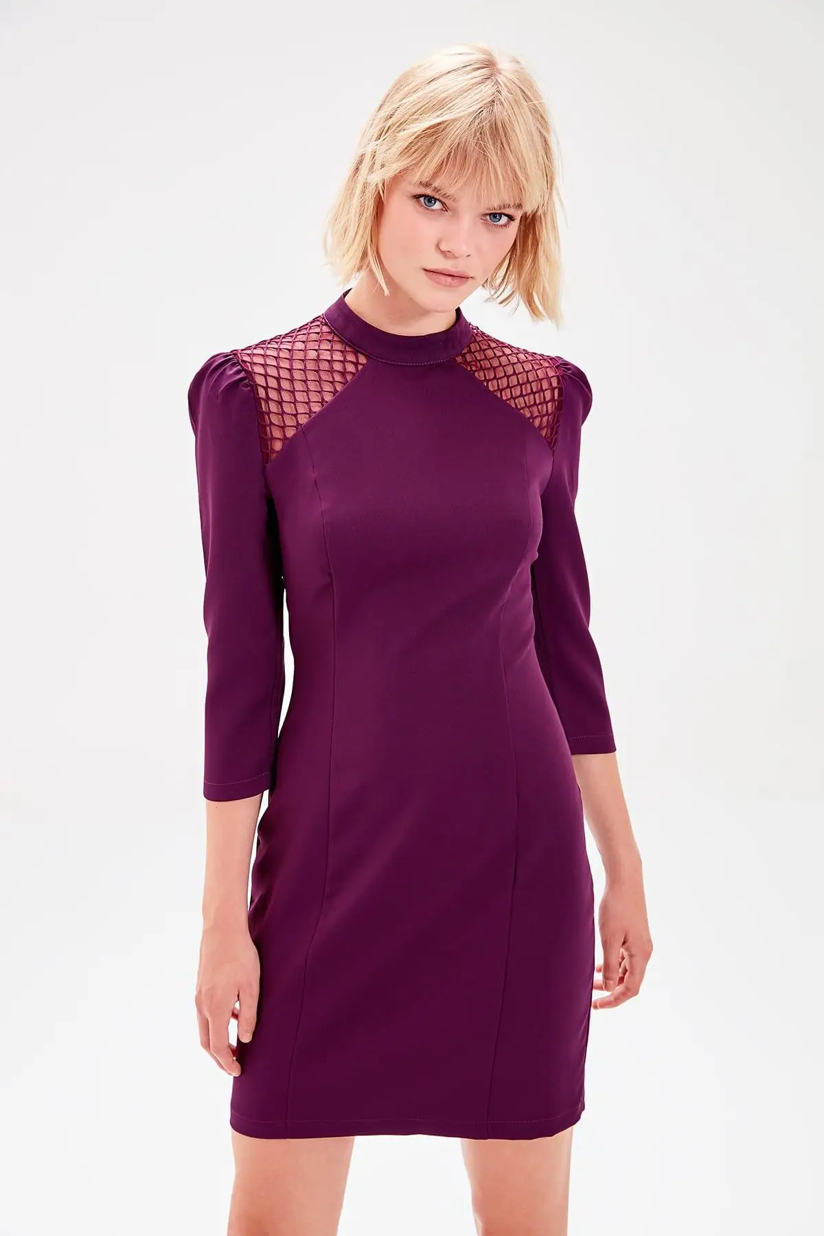Платье с сеточкой Trendyol Damson TOFSS19XO0012 | Женская одежда