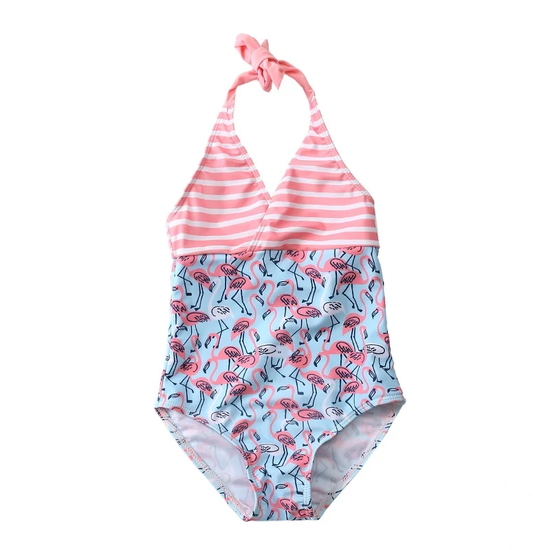 

2020 New Styles Children Swimsuit Female One-piece Unicorn Printed Wade Clothing Infant Swimming Set Baby Girl's Bath Beach-wear