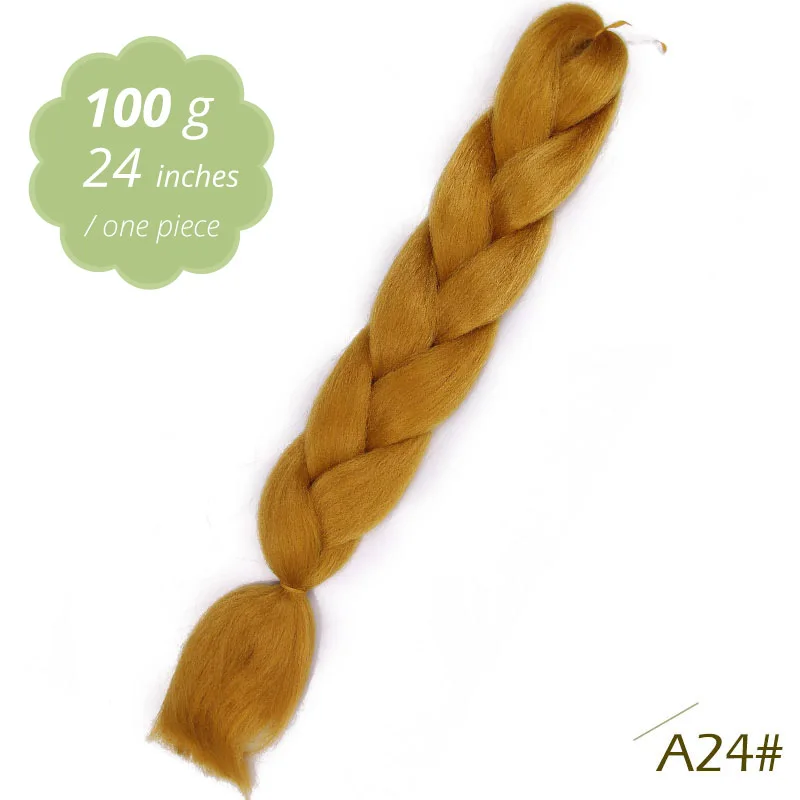 A24 AISI BEAUTY Crochet Braids Synthetic Hair Jumbo Braiding Hair 100g/Pack Pink Grey Twists Braids Hair Extensions - Цвет: A24