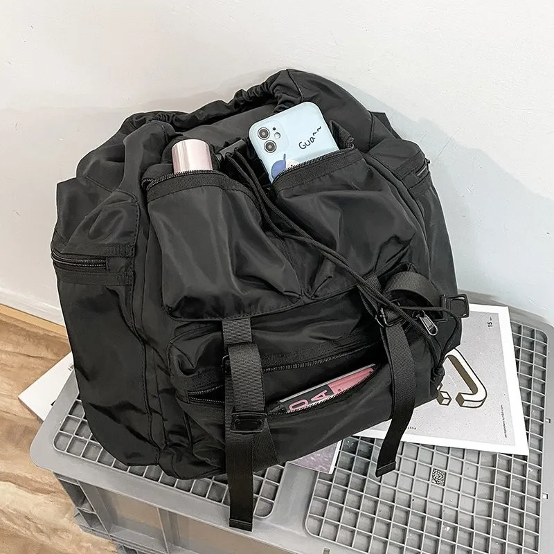 Leisure Large Capacity Mochila New Fashion Polyester Fabric Backpack Trend Cool Couple Bagpack Retro College Student School Bags |