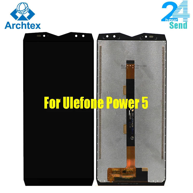 

For Original Ulefone Power 5 5S LCD Display + Touch Screen Digitizer Assembly Tools FHD 6.0" 2160x1080P