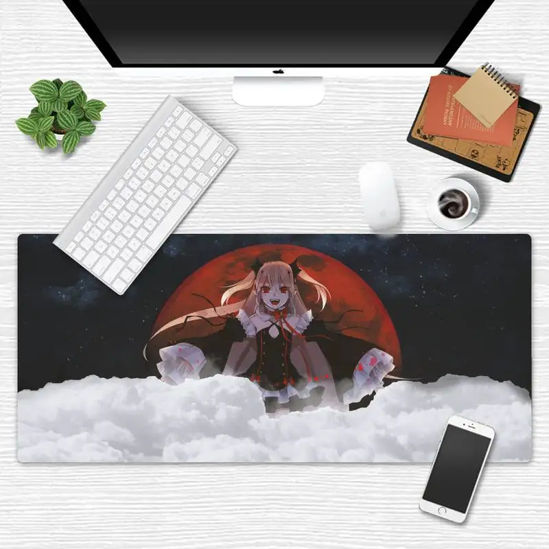 

Owari no Seraph Unique Desktop Pad Game Mousepad Game Office Work Mouse Mat pad X XL Non-slip Laptop Cushion mouse pad